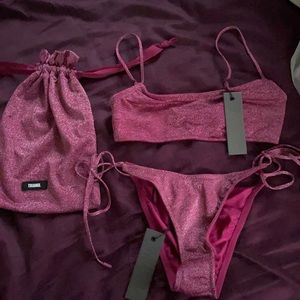 Triangl Mica Grape Sparkle Suit - NEW